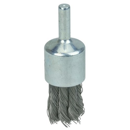 Weiler 3/4" Knot Wire End Brush, .014" Steel Fill 10025